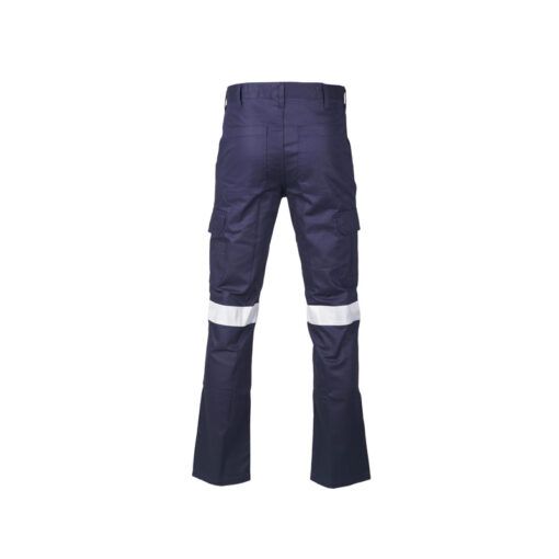 Gemini Star Evolution Reflective Cargo Pants - Navy (Silver Tape) - Image 3